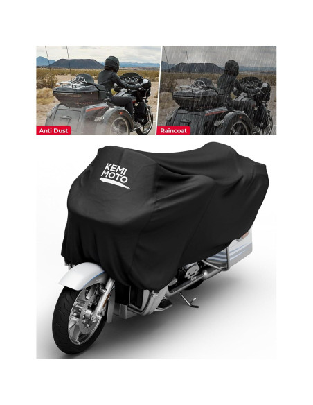 Cubierta de Motocicleta KEMIMOTO KMF0313-00801BK Impermeable