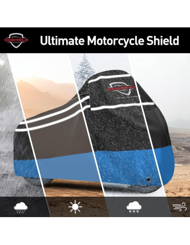 Cubierta de Motocicleta DASHIELD Universal Impermeable 203 cm