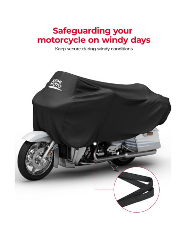 Cubierta de Motocicleta KEMIMOTO KMF0313-00801BK Impermeable