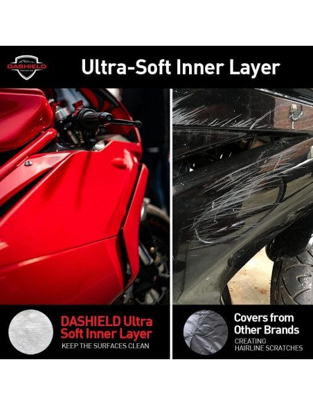 Cubierta de Motocicleta DASHIELD Universal Impermeable 203 cm