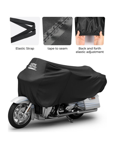 Cubierta de Motocicleta KEMIMOTO KMF0313-00801BK Impermeable