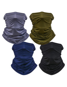Paquete de 4 Bufandas Mágicas Multifuncionales HCMY - UV, Gaiter, Balaclava