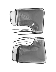 Funda de Manillar SUPVOX para Bicicleta y Motocicleta - Impermeable y Calentadora 2