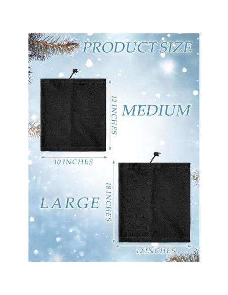 4 Calentadores de Cuello Forro Polar Invierno Unisex Ajustables