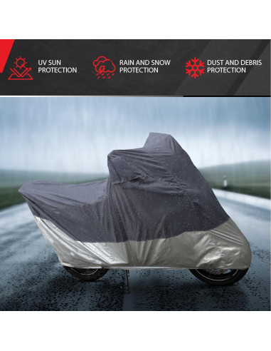 Cubierta de Motocicleta Motor Trend MCC542 Impermeable 203x89x119cm