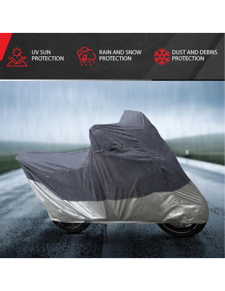 Cubierta de Motocicleta Motor Trend MCC542 Impermeable 203x89x119cm