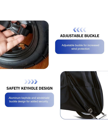 Cubierta de Motocicleta SLIMI Impermeable Universal 245x105cm