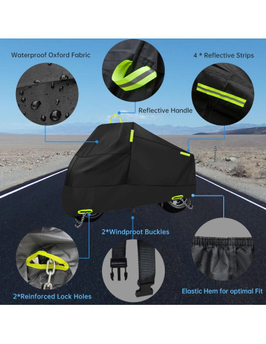 Cubierta de Motocicleta Rorweinooye Motozhao Universal Impermeable
