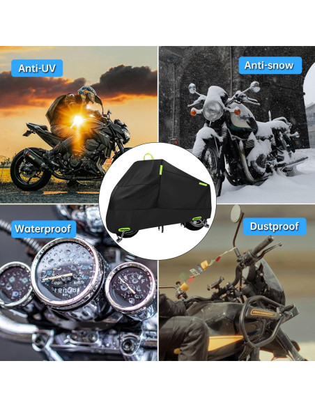 Cubierta de Motocicleta Rorweinooye Motozhao Universal Impermeable