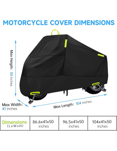 Cubierta de Motocicleta Rorweinooye Motozhao Universal Impermeable