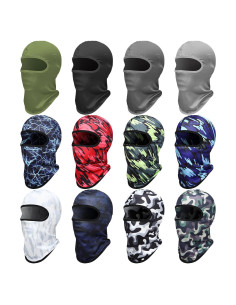Geyoga Balaclava Invierno 12 Pcs Unisex Camo A Prueba de Viento