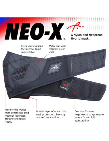 Máscara de cara media neopreno Grace Folly - Invierno, Unisex