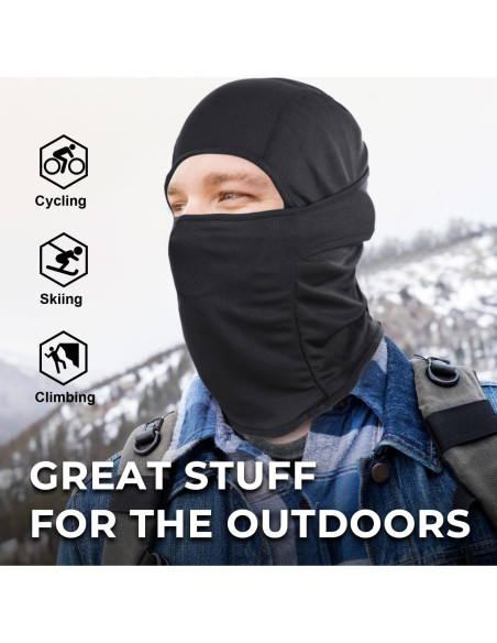 Máscara Balaclava WTACTFUL 3 Piezas Unisex - Ajuste Elástico