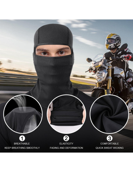 Máscara Balaclava WTACTFUL 3 Piezas Unisex - Ajuste Elástico