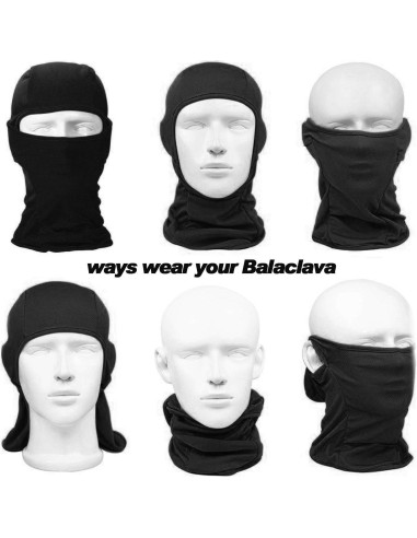 Máscara Balaclava WTACTFUL 3 Piezas Unisex - Ajuste Elástico