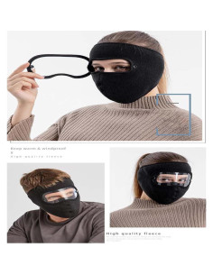 Máscara Térmica Unisex Balaclava Negra para Invierno 2