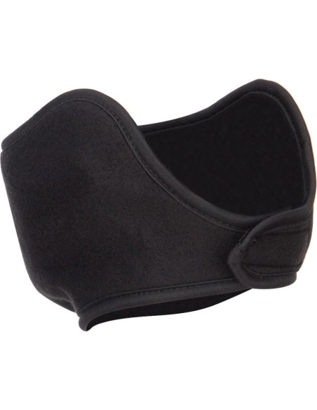 Máscara de cara media de forro polar negra - Talla única
