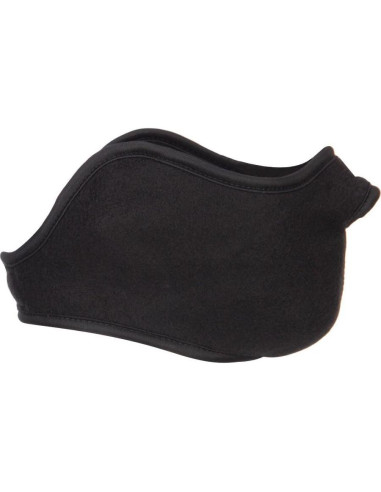 Máscara de cara media de forro polar negra - Talla única