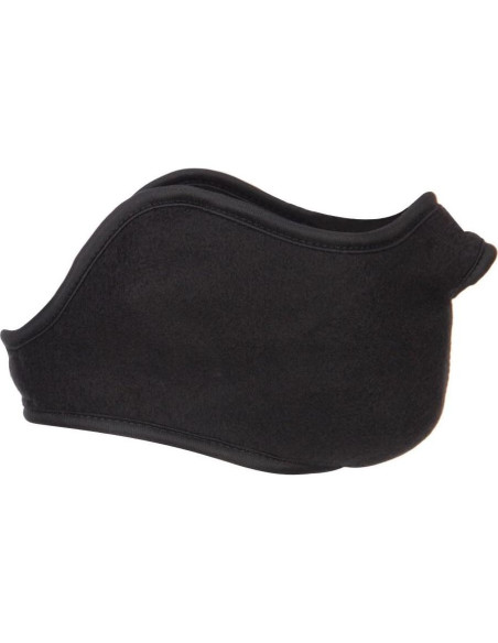 Máscara de cara media de forro polar negra - Talla única