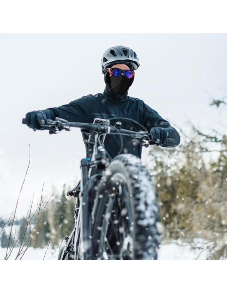 Máscara Balaclava Verano UV Protección Solar Unisex Negro