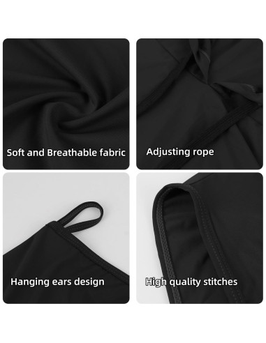 Máscara Balaclava Verano UV Protección Solar Unisex Negro