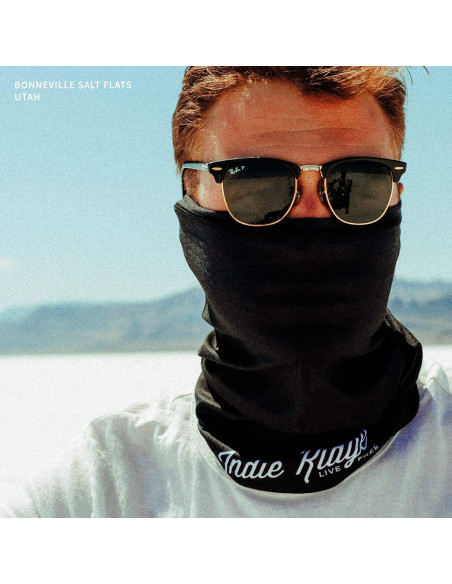 Máscara Facial Motocicleta Indie Ridge Negra Unisex - Transpirable