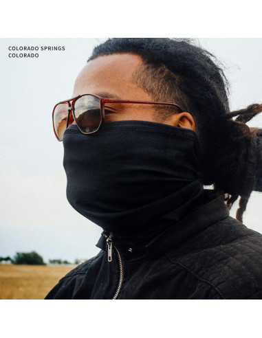 Máscara Facial Motocicleta Indie Ridge Negra Unisex - Transpirable