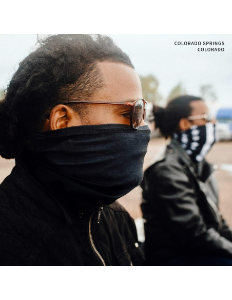 Máscara Facial Motocicleta Indie Ridge Negra Unisex - Transpirable