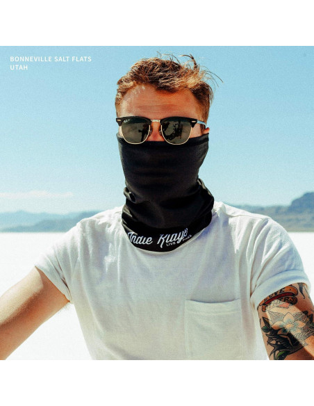 Máscara Facial Motocicleta Indie Ridge Negra Unisex - Transpirable