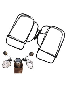 Guantes de Manillar de Motocicleta MIUPOO Impermeables Transparentes