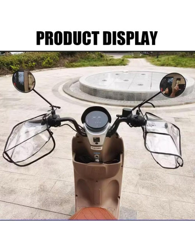 Guantes de Manillar de Motocicleta MIUPOO Impermeables Transparentes