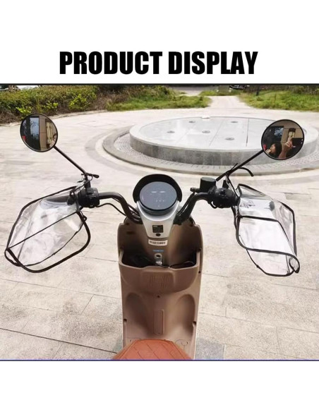 Guantes de Manillar de Motocicleta MIUPOO Impermeables Transparentes