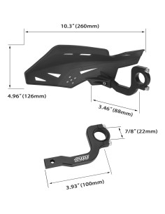 Protecciones de Manos WATODAY para ATV y Motocicletas - Negro 2