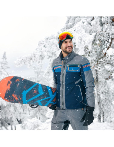 Balaclava Térmica a Prueba de Viento Unisex - Negro Azul