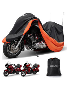 Cubierta de Moto Impermeable Benlari XL 294x119x135 cm