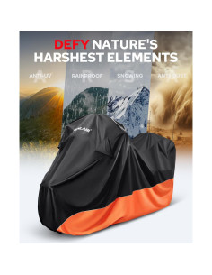 Cubierta de Moto Impermeable Benlari XL 294x119x135 cm 2