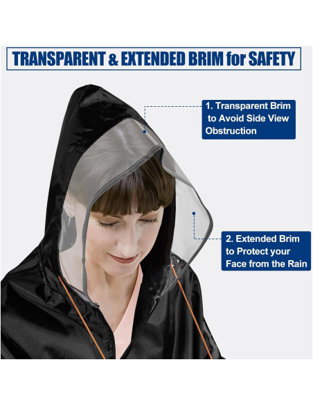 Cubierta de Lluvia ZHOUMADE para Scooter de Movilidad 180 cm