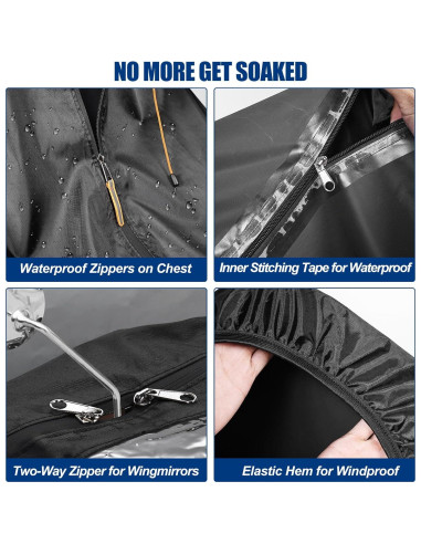 Cubierta de Lluvia ZHOUMADE para Scooter de Movilidad 180 cm