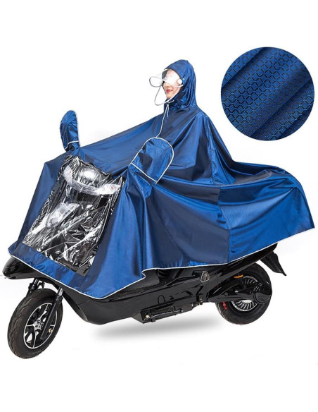 Capa de Lluvia Impermeable Haozaikeji para Motocicleta Grande
