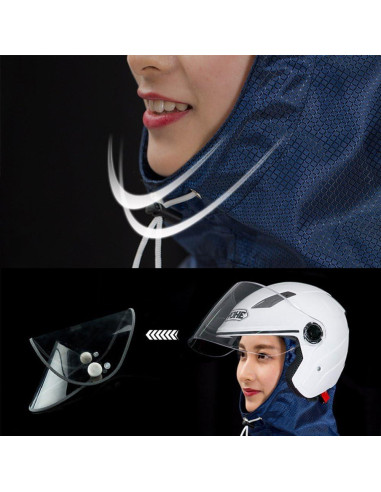 Capa de Lluvia Impermeable Haozaikeji para Motocicleta Grande