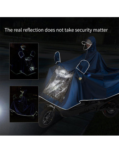 Capa de Lluvia Impermeable Haozaikeji para Motocicleta Grande