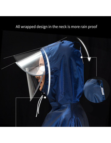 Capa de Lluvia Impermeable Haozaikeji para Motocicleta Grande