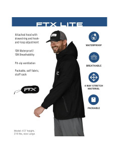 Chaqueta de Lluvia FROGG TOGGS FTX Lite Hombre Impermeable 2