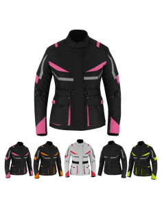 Chaqueta de Motocicleta para Mujeres Hive Moto JKT-1245 Rosa XL