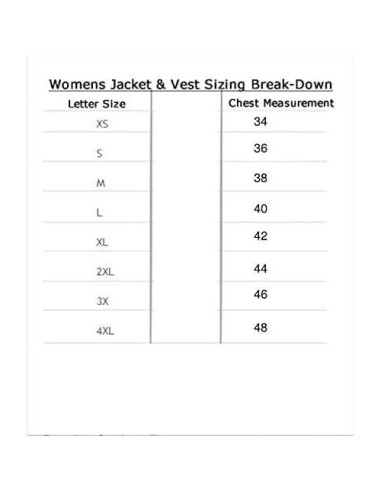 Chaleco de motocicleta de cuero negro mujer XX-Large con trenzado