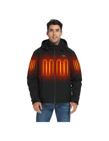 Chaqueta Calefaccionada ORORO Hombre 5 Zonas Calor USB-C