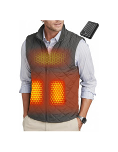Chaleco Térmico Wulcea para Hombres 7.4V 14000mAh Gris