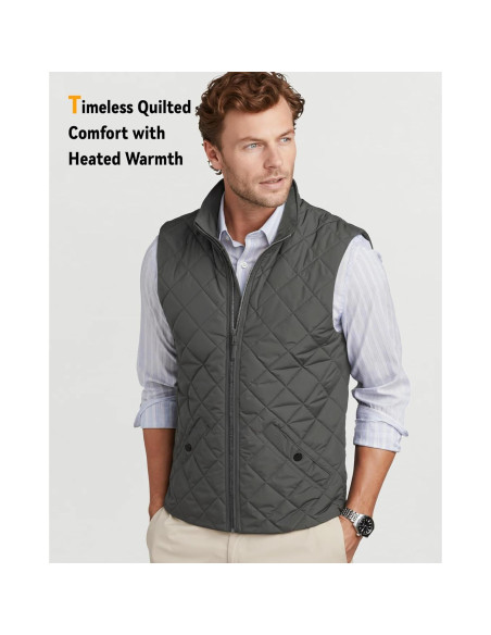Chaleco Térmico Wulcea para Hombres 7.4V 14000mAh Gris