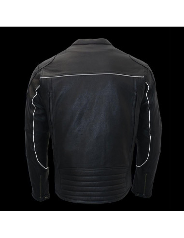 Chaqueta de Motocicleta Milwaukee Leather MLM1502 Cool-Tec Negra