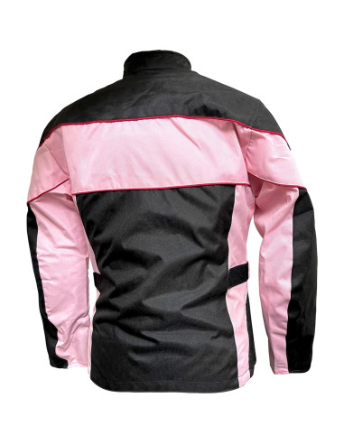 Chaqueta de moto Xelement CF562 Tri-Tex Rosa Negra Mujer XL